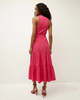 Veronica Beard Austyn Tiered Dress - Fuchsia - Thumbnail 4