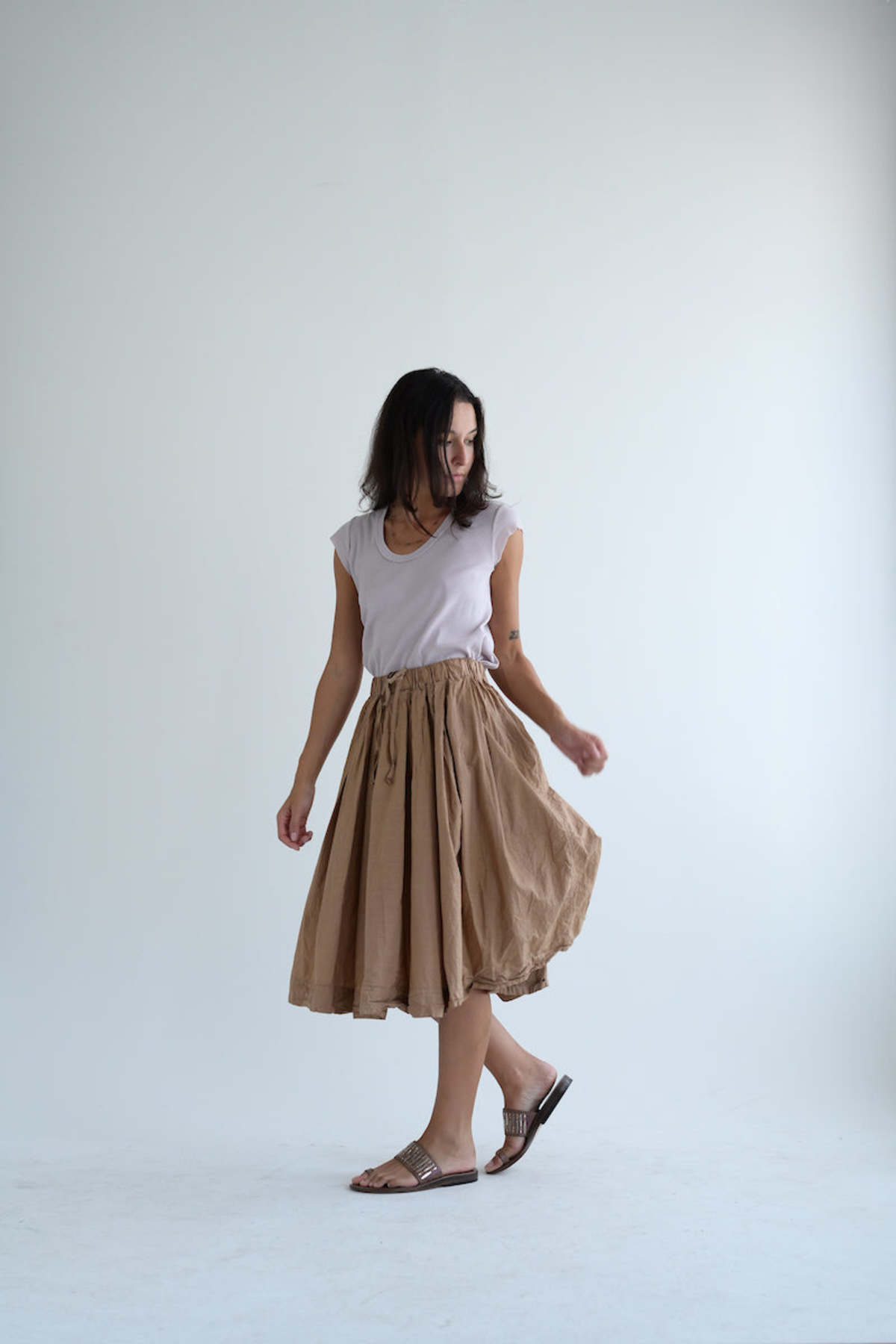 Marc le Bihan Cap Sleeve Tee - Ancient Rose - Image 3 of 9