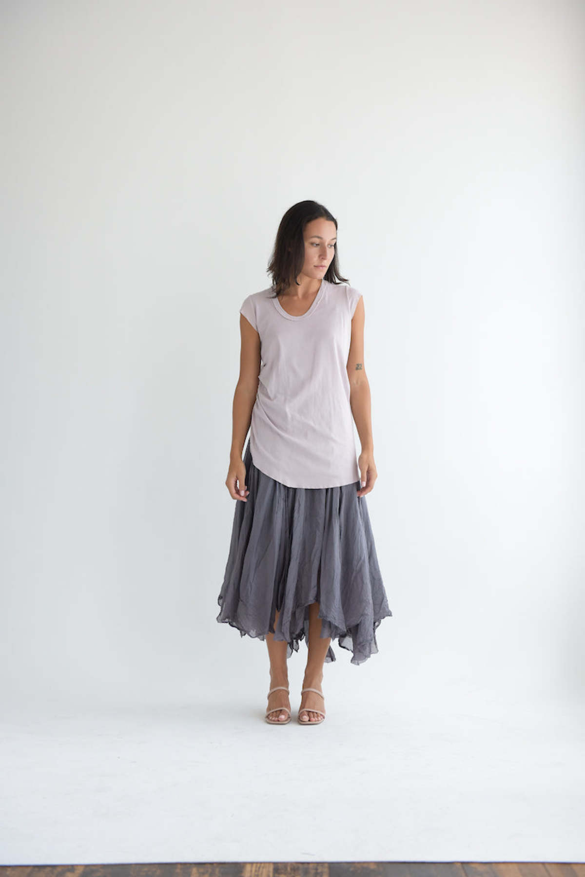 Marc le Bihan Cap Sleeve Tee - Ancient Rose - Image 6 of 9
