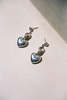 Vintage Danica Stamenic 80s 90s Sterling Heart Drop Earrings - Sterling Silver - Thumbnail 1