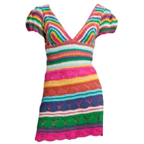 Love The Label Larona Dress Multi Crochet Garmentory