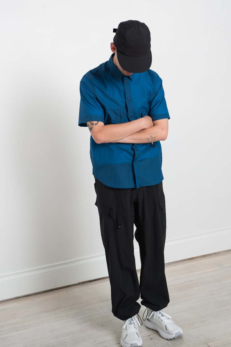 CAYL Nylon Short Sleeve Hiker Shirt - Blue | Garmentory
