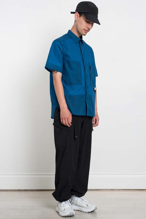 CAYL Nylon Short Sleeve Hiker Shirt - Blue | Garmentory