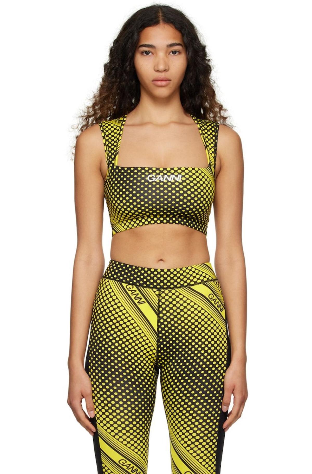 Ganni Active Top - Blazing Yellow | Garmentory