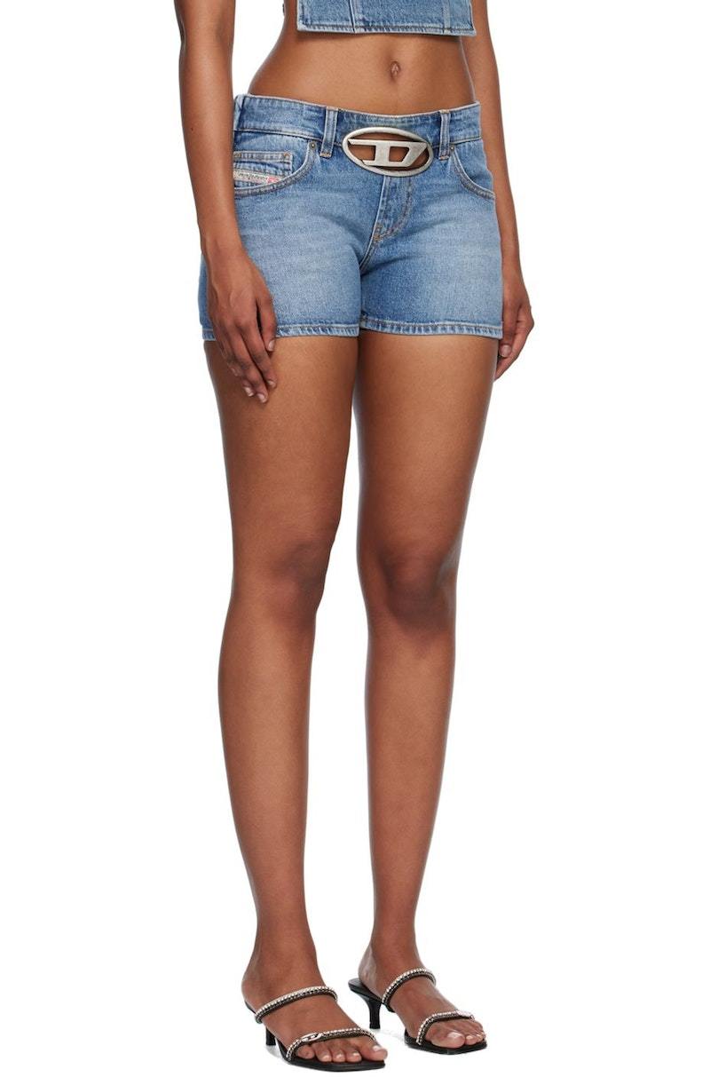 DIESEL De Lyla Sh Fsc Denim Shorts - Blue | Garmentory