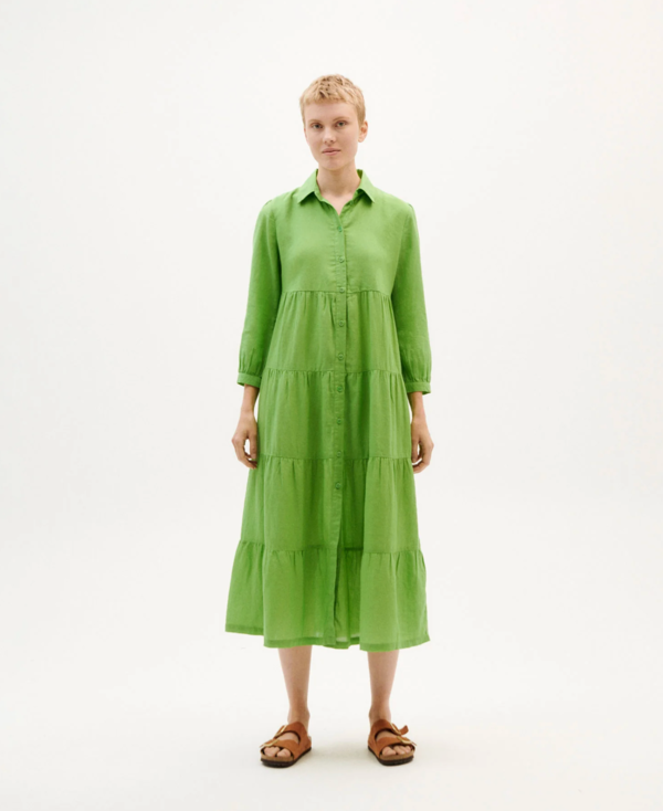 Thinking MU Clarise Dress - Grass Green | Garmentory