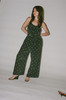 No.6 Eve Jumpsuit - Black/Royal Dot - Thumbnail 1