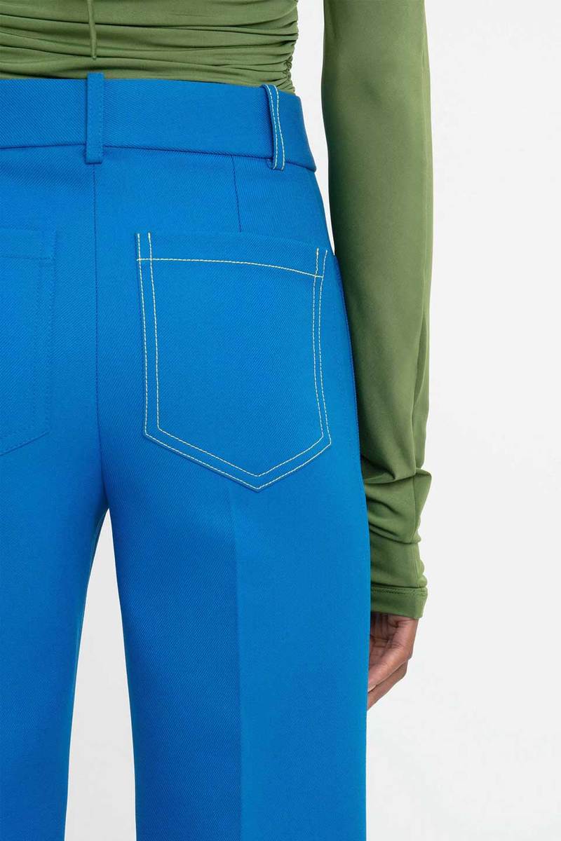 Victoria Beckham Alina Tailored Trouser - Sapphire Blue