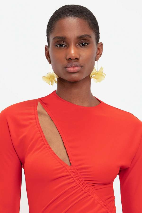 pink asymmetrical dresses Zara Asymmetric Midi Dress Pink Size S – New – WARDROBE WILDERNESS