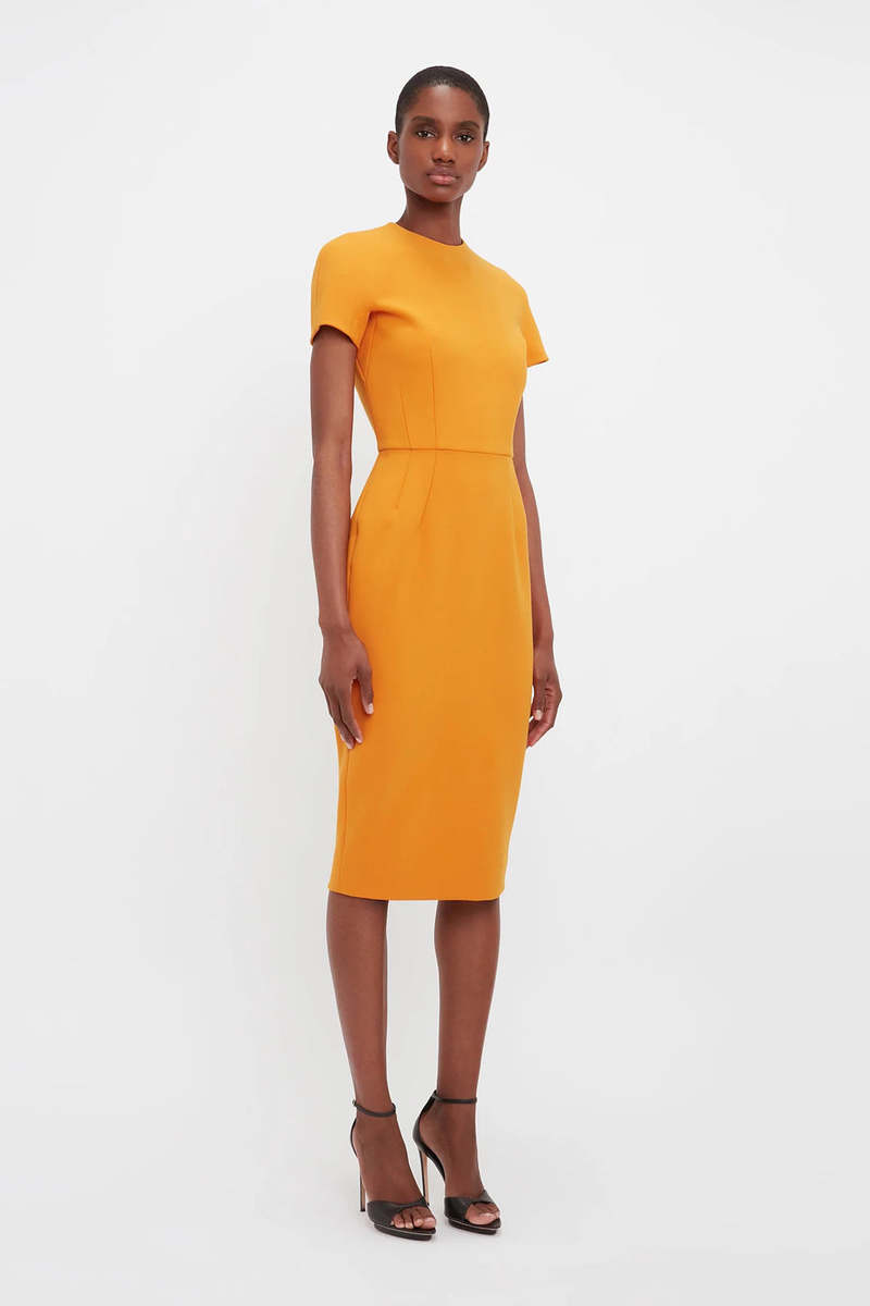 victoria beckham fitted t shirt dress Victoria Beckham Fitted T-Shirt Dress – adorno limited main image 0