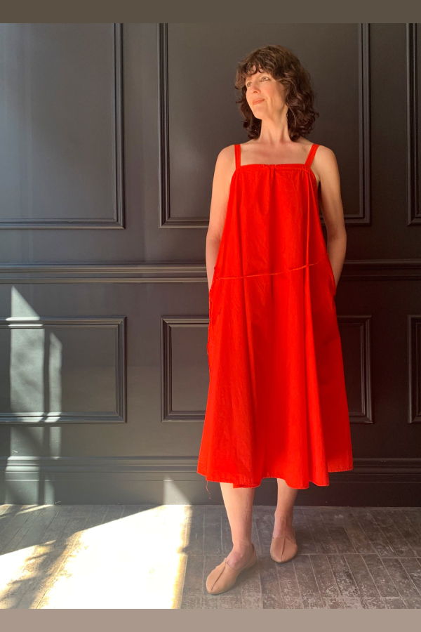 MANUELLE GUIBAL - Robe Bretelle Dress Uba - Crazy Red