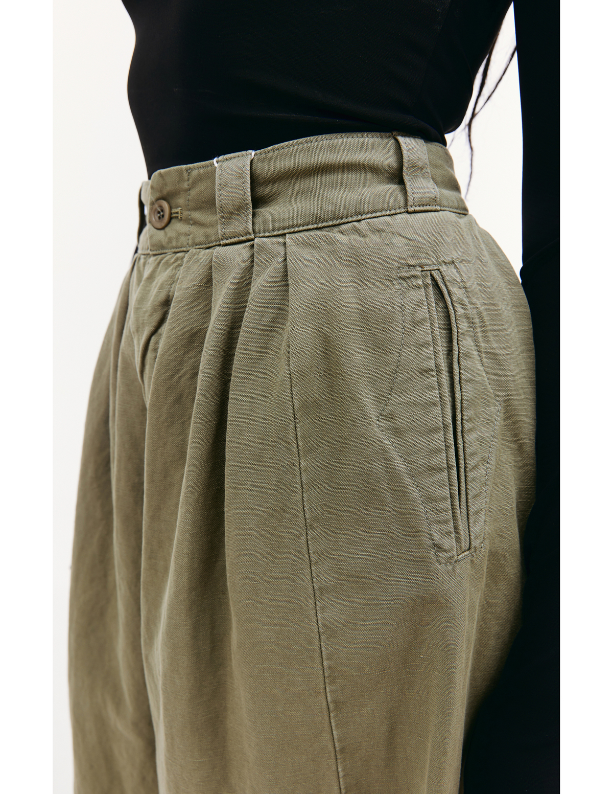 Maison Margiela Wide Leg Trousers - Khaki - Image 5 of 5