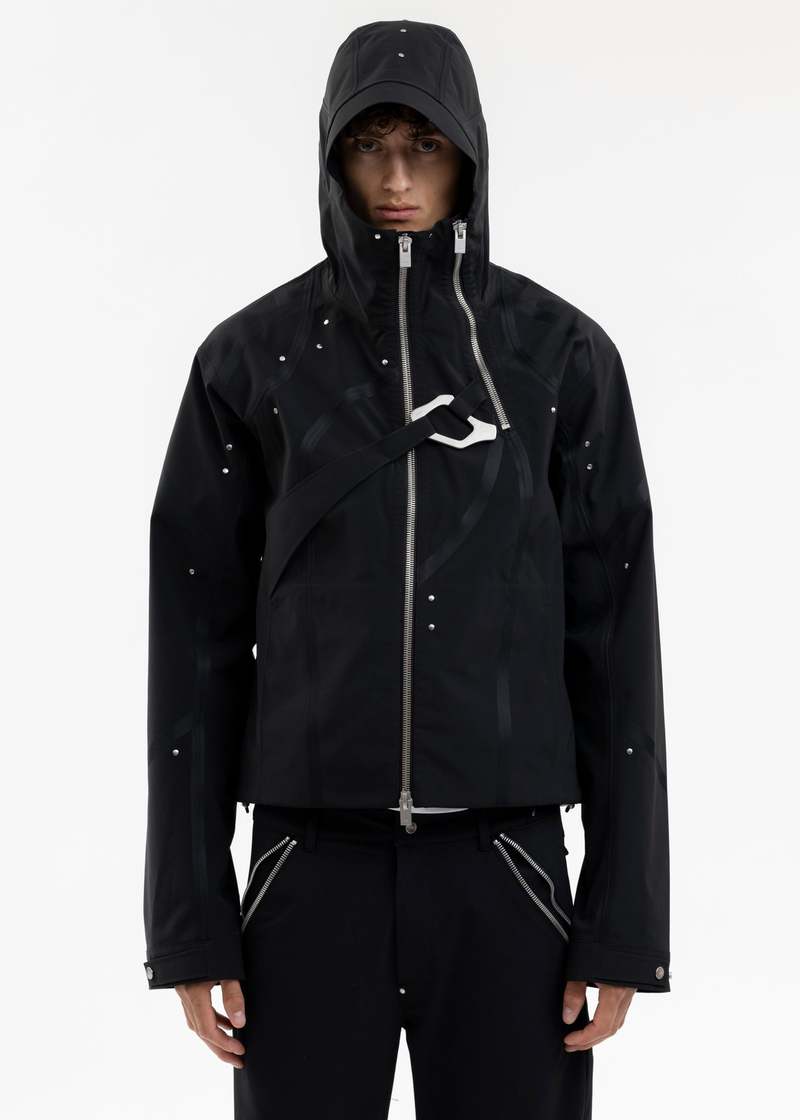 Heliot Emil CLOISTERD TECHNICAL JACKET - BLACK | Garmentory