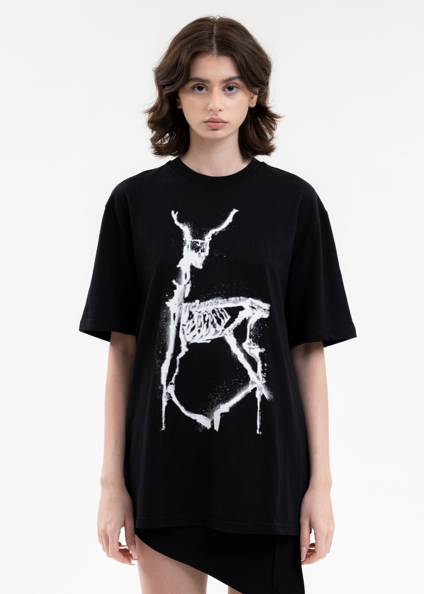 Heliot Emil DELUGE PRINT T SHIRT - BLACK | Garmentory