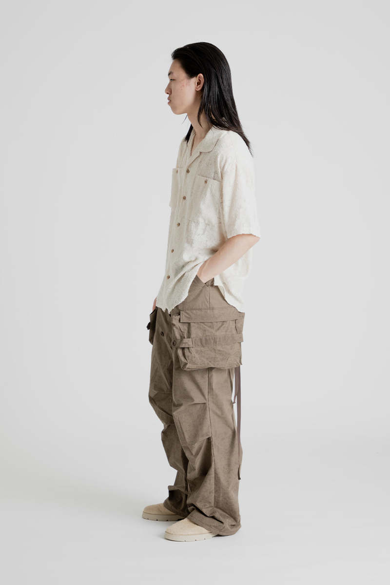 ANDERSSON BELL Bali Sheer Open Collar Shirt - Ecru | Garmentory