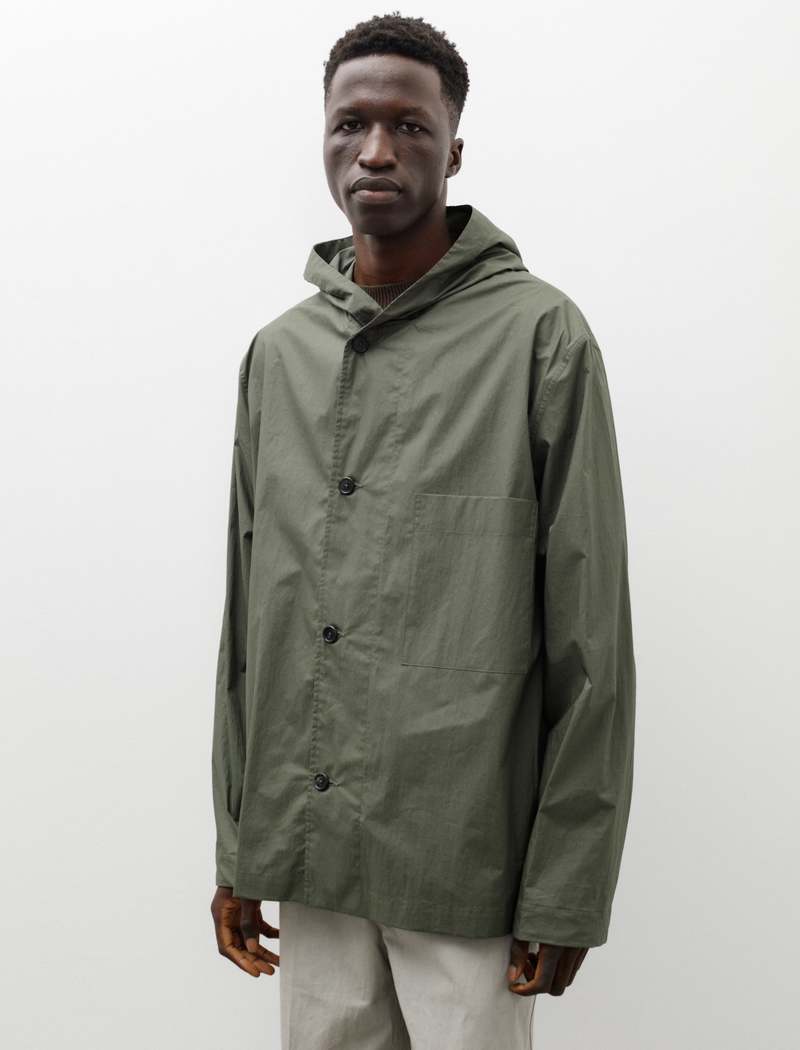 Margaret Howell Lightweight Parka - Crisp Cotton Poplin Leaf