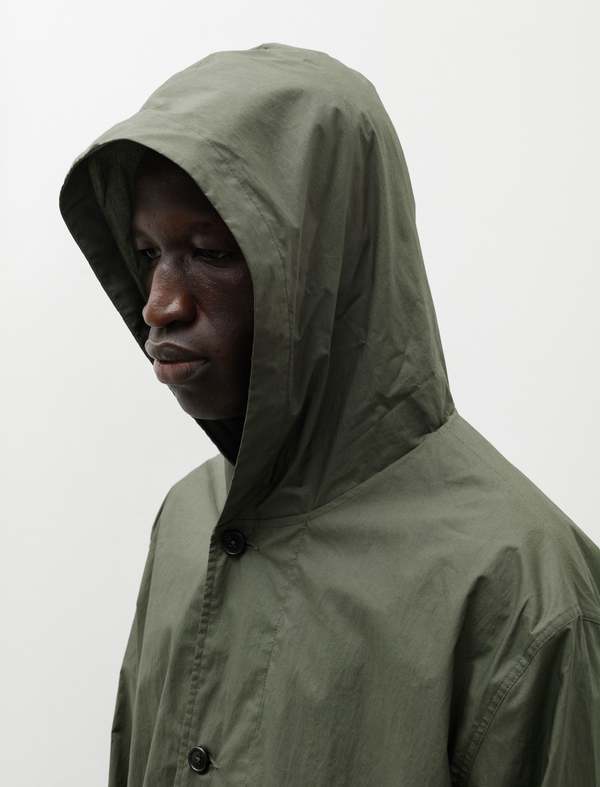 ジャケット・アウター MARGARET HOWELL CRISP COTTON POPLIN Margaret Howell Lightweight Parka - Crisp Cotton Poplin Leaf