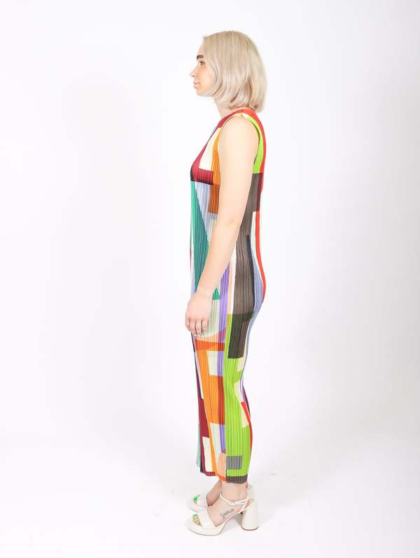 Pleats Please by Issey Miyake Path Dress - Multicolor Pleats Please by Issey Miyake Path Dress - Multicolor