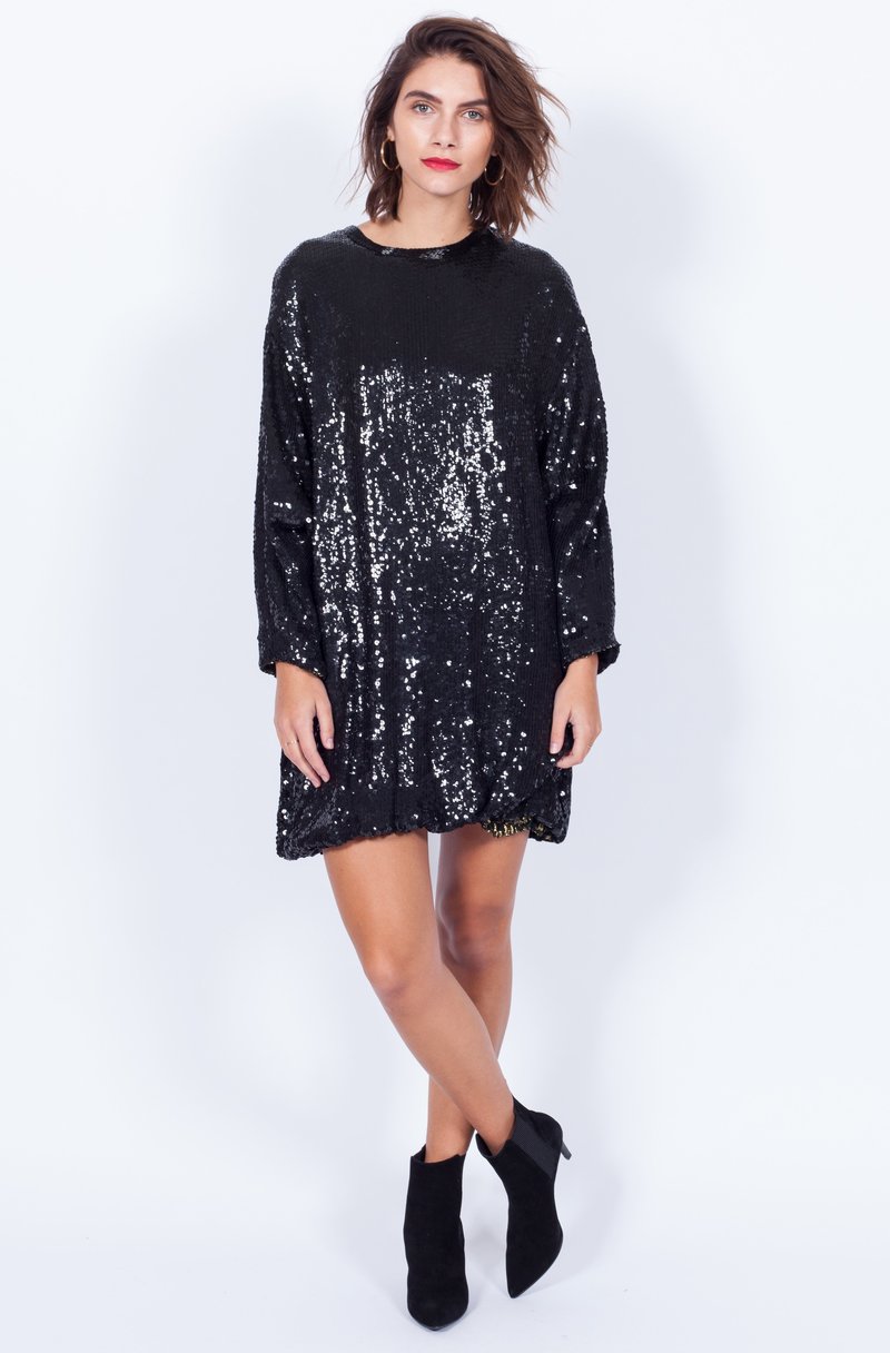 blue velvet women's dress Vintage Deep V-Neck Pearl A-line Velvet Dress Dark Blue main image 1