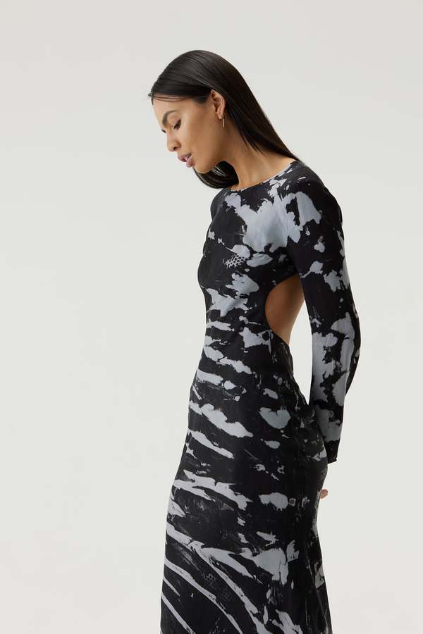 black tie dye dress Dress Robe – Black Tie Dye – Nesting Olive