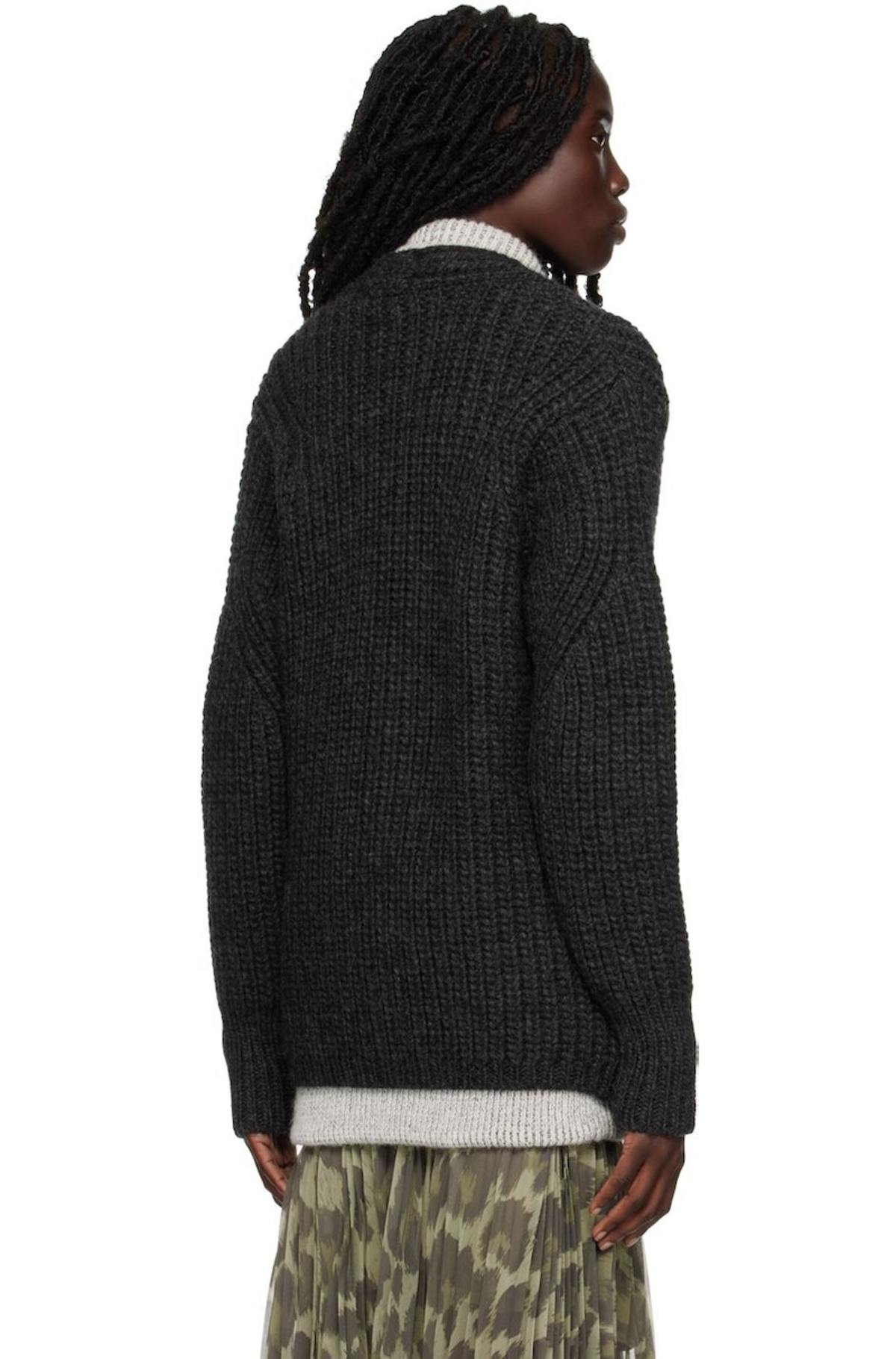 Our-Legacy-Gray-Wave-Cardigan- 
