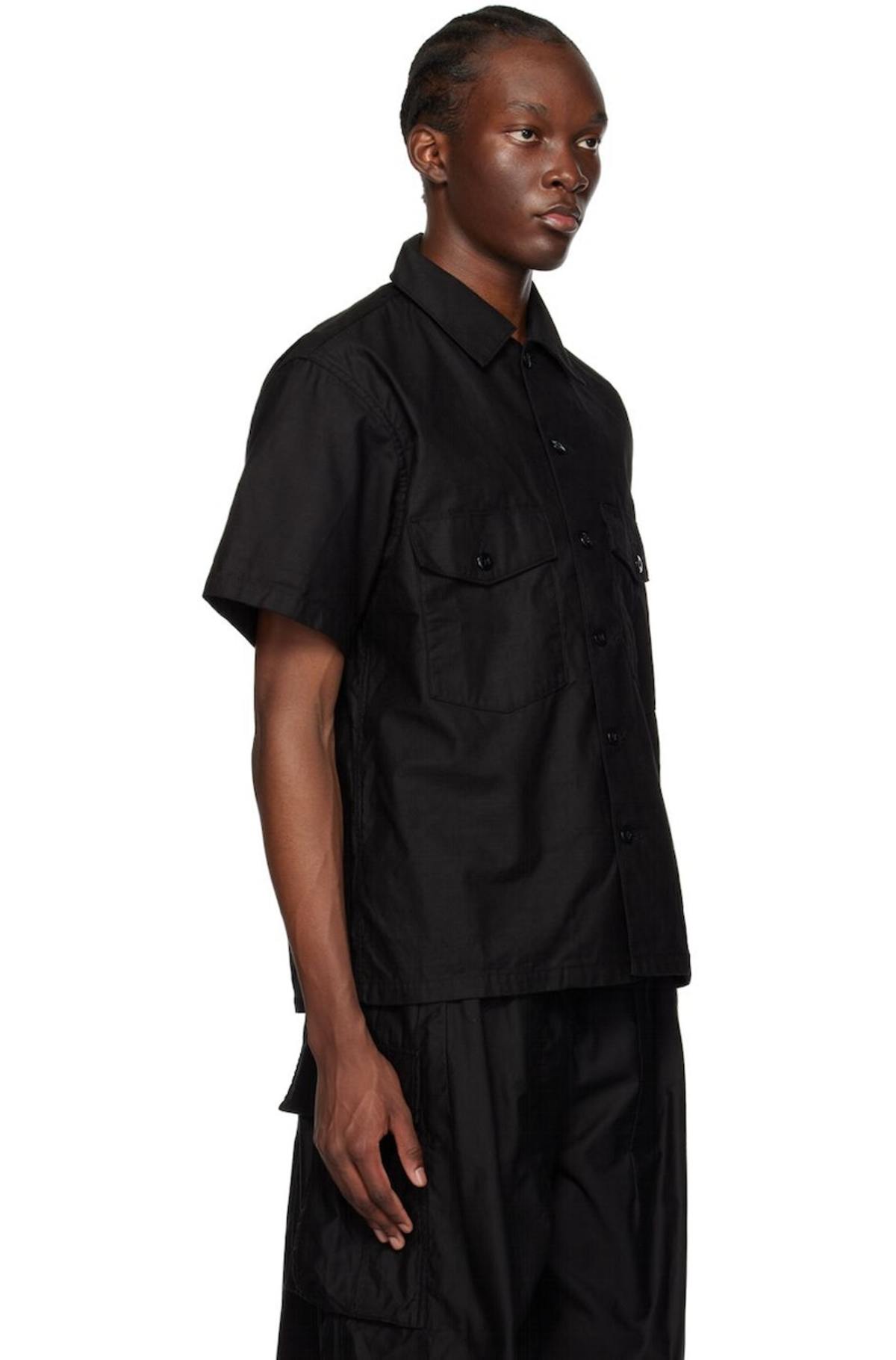 NEEDLES｜SHORT-SLEEVED SHIRTS (S/S Fatigue Shirt - Black Needles Fatigue Shirt - Black | Garmentory