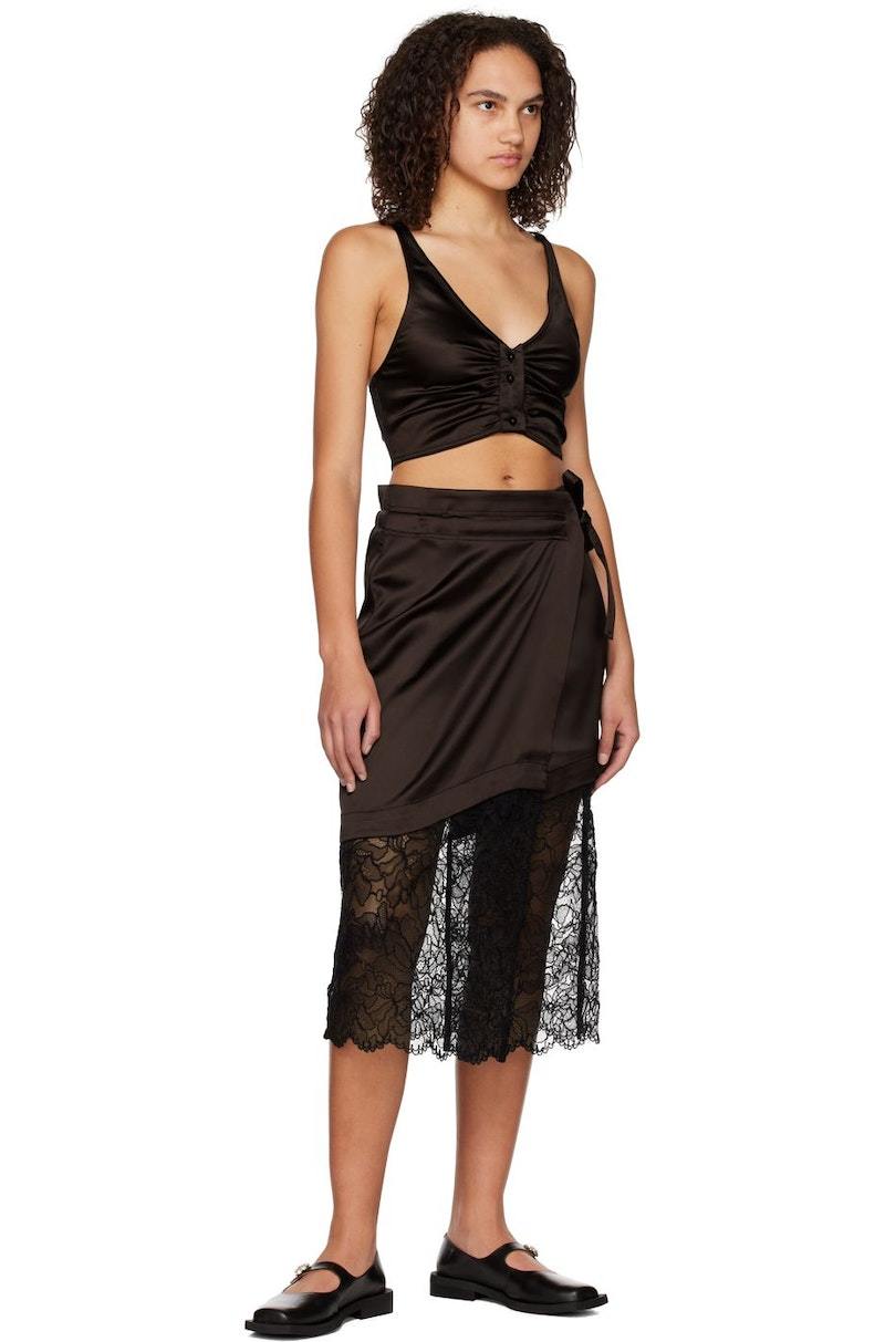 【関税＆送料込み】Ganni Tweed Midi Skirt Leopard Leopard Cotton Tweed Midi Skirt | GANNI US