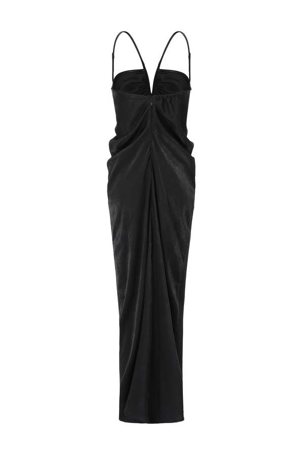 sachin and babi light blue dress Amy Lefvre x NA-KD Chiffon Draped Mini Dress - Draped Dresses - Black