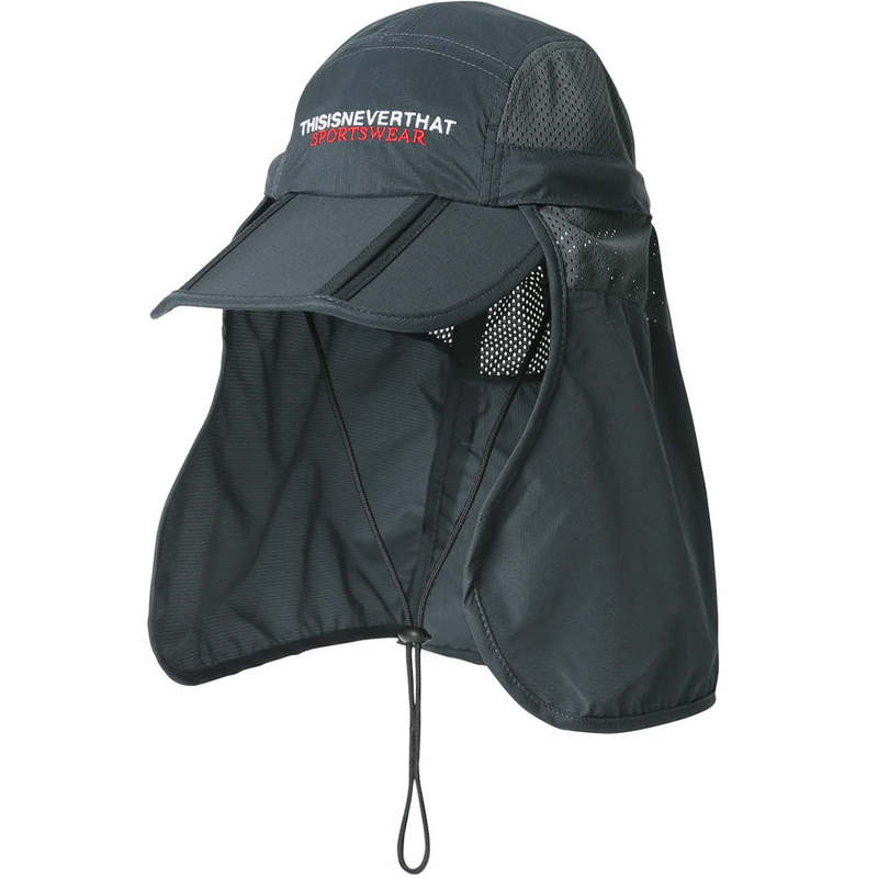 ThisIsNeverThat Long Bill Sun Sport Cap - Black | Garmentory