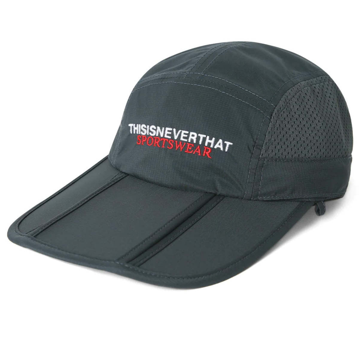 ThisIsNeverThat Long Bill Sun Sport Cap - Black | Garmentory