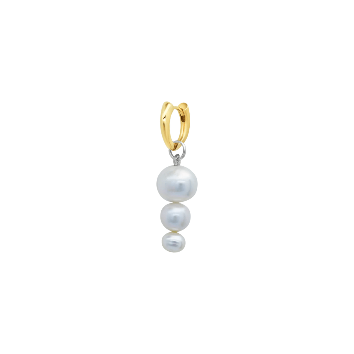 Colmillo Huggie with Ascending Pearls | Garmentory