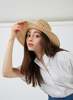 Meg Raffia Fedora Hat - Natural - Thumbnail 5