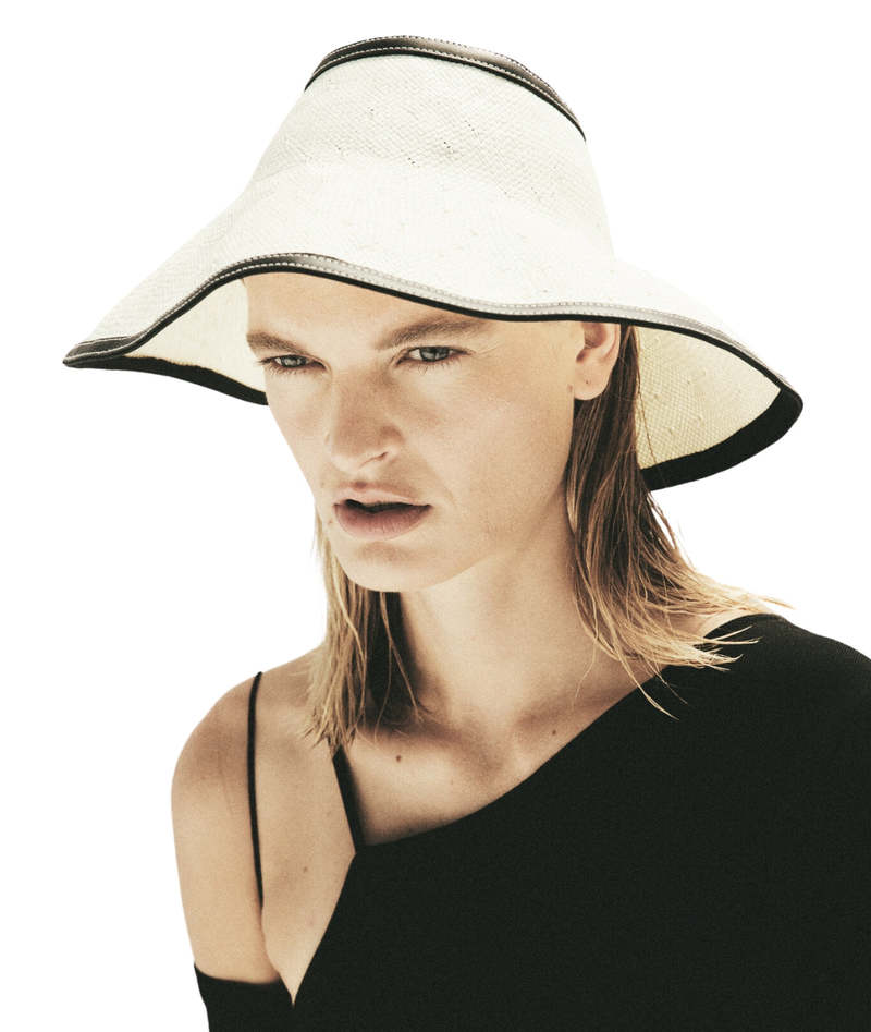 Janessa Leone Odette Hat - Bleach | Garmentory display picture 2