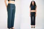 Bevza Square Cigarette Trousers - Black - Thumbnail 3