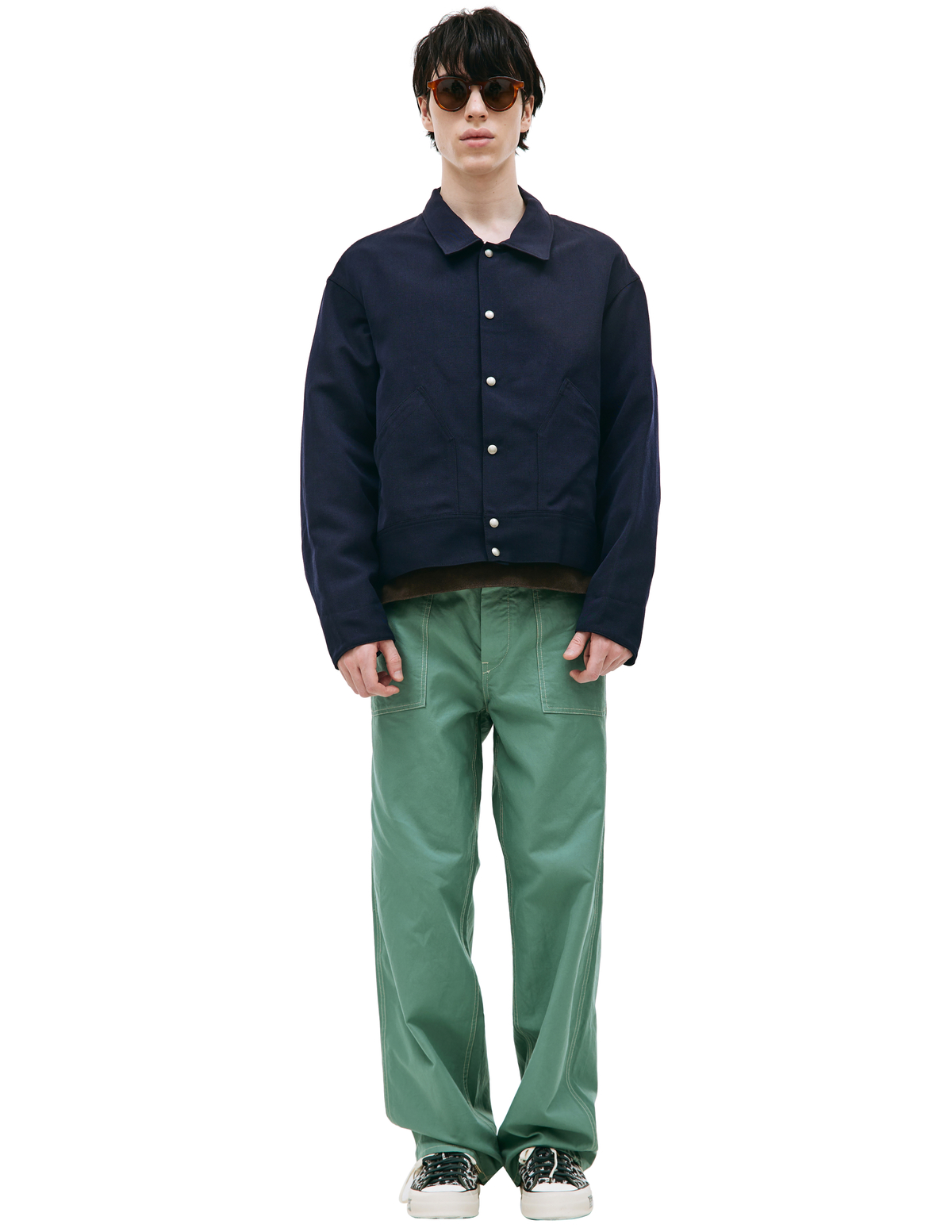 Visvim Alpha Jacket With Pockets - Navy Blue | Garmentory