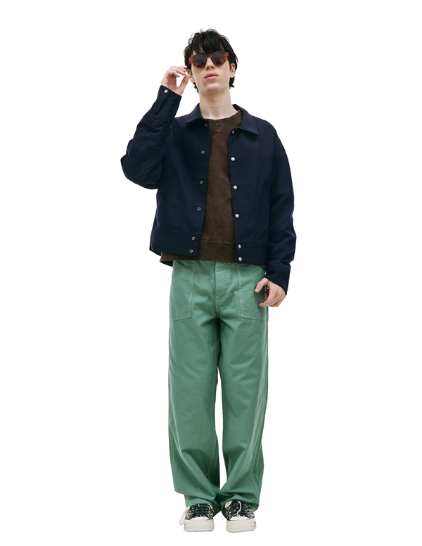 Visvim Alpha Jacket With Pockets - Navy Blue | Garmentory