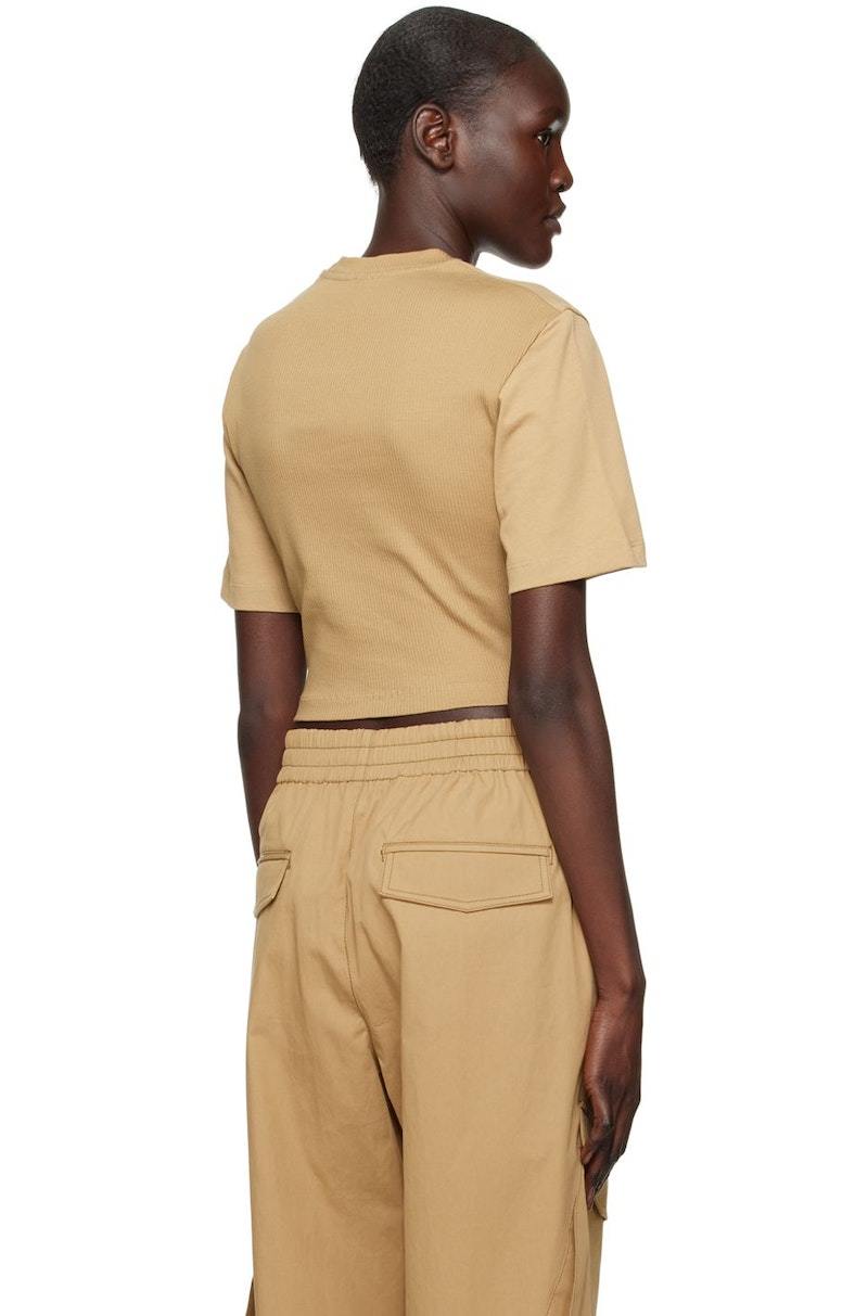 【関税込み】Dion Lee カーキ Corset Tシャツ Dion Lee Corset T-Shirt - Khaki | Garmentory