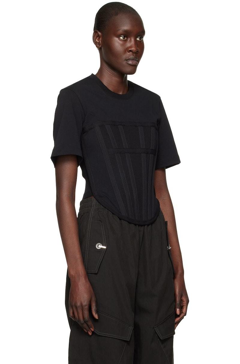 Dion Lee Corset T-Shirt - Black | Garmentory