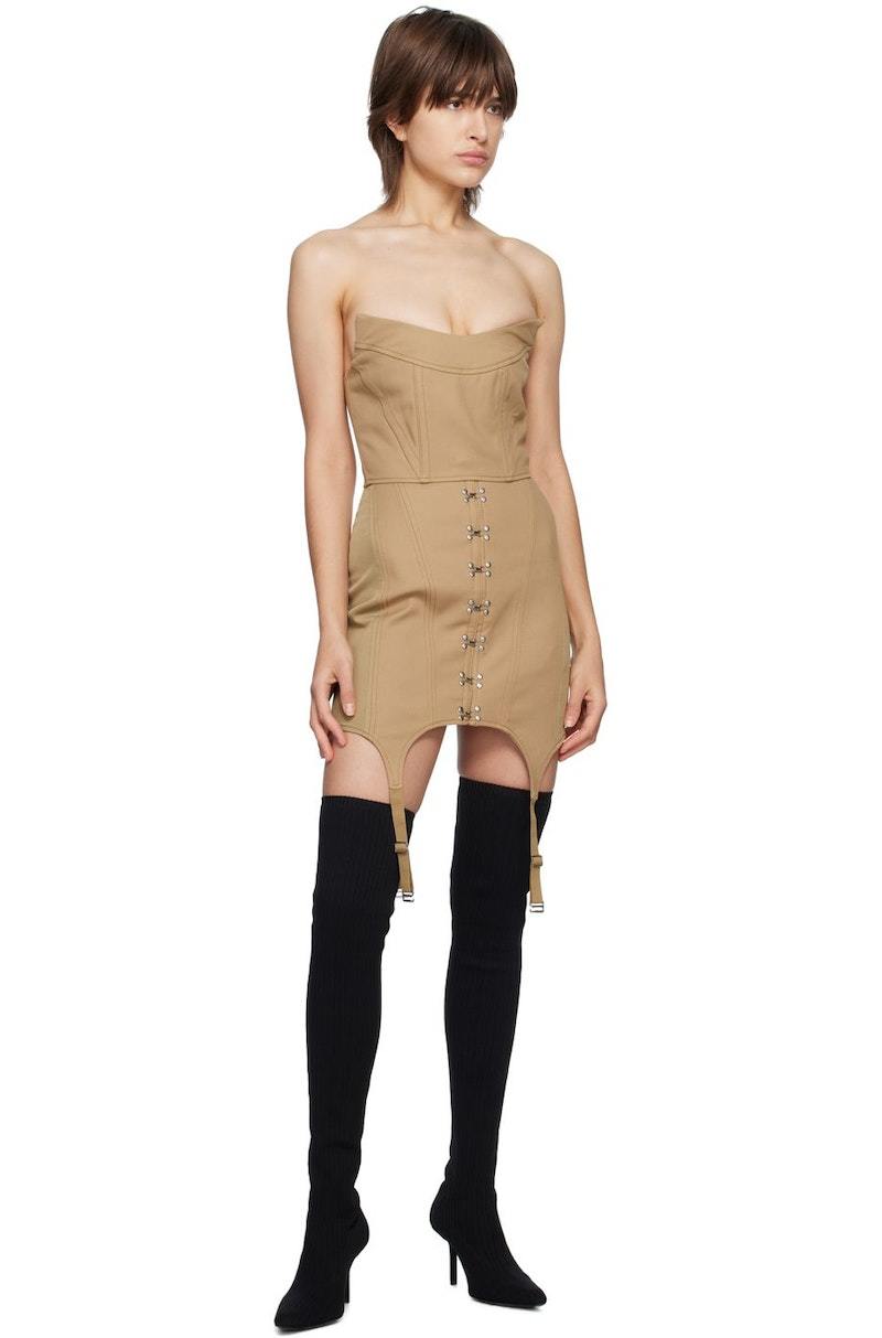 Dion Lee Convex Bustier - Khaki | Garmentory