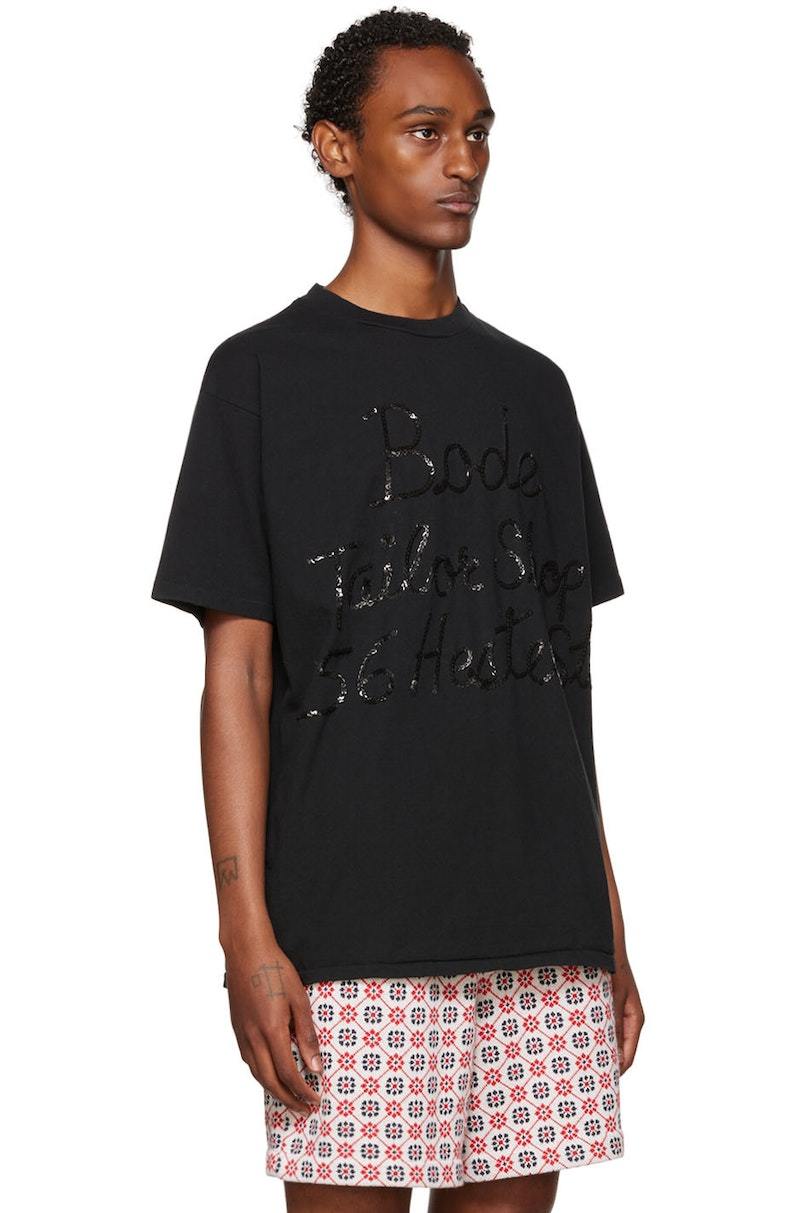BODE Tailor Shop T-Shirt - Black | Garmentory