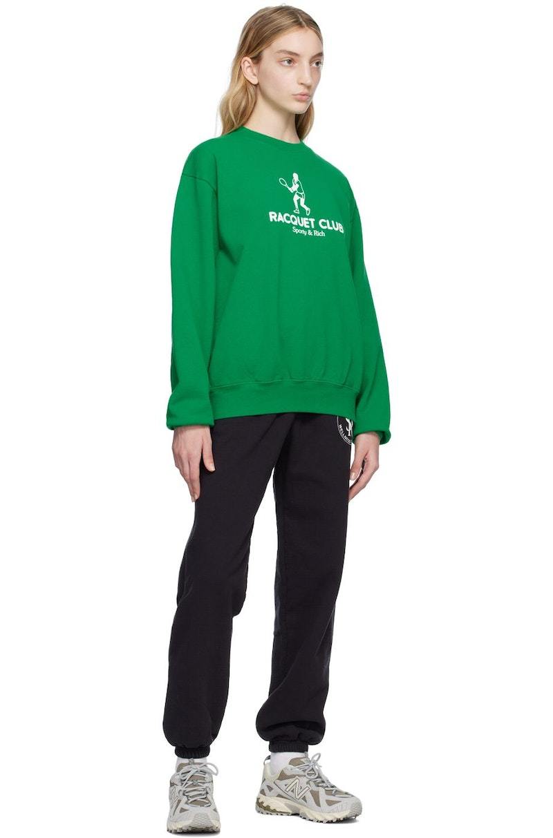 Sporty & Rich Green 'Racquet Club' Sweatshirt | Garmentory