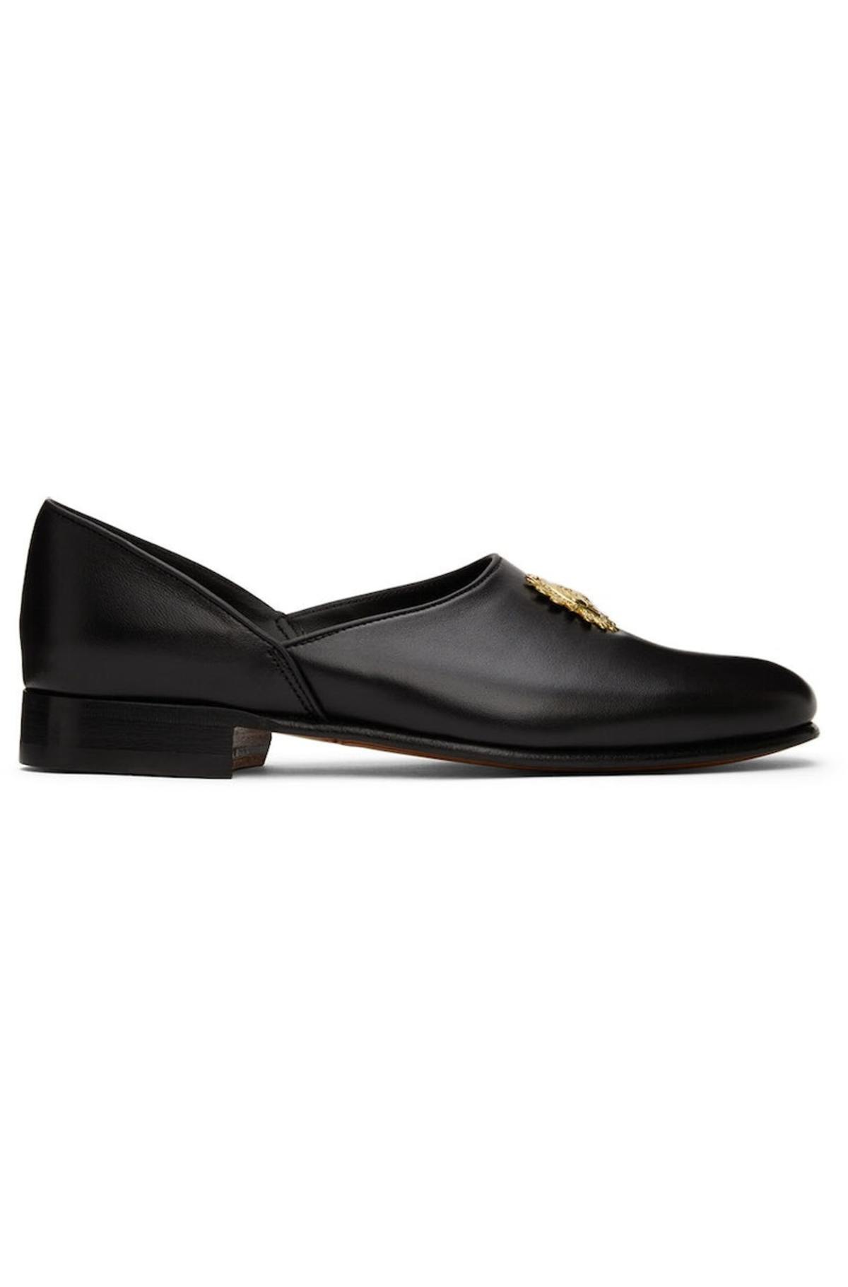 Bode Black Appenzeller House Loafers | Garmentory