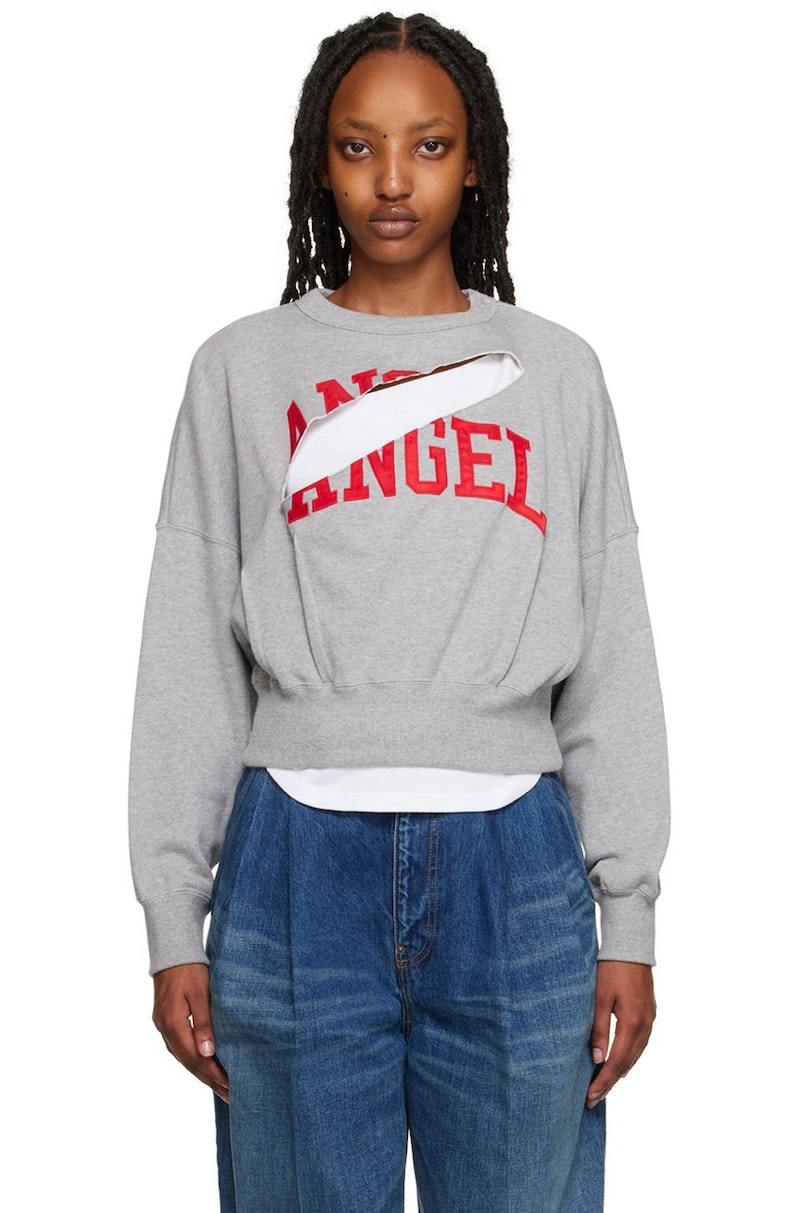 Undercover Angel Sweatshirt - Gray | Garmentory