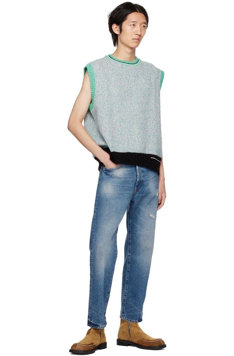 ★22SS★【ANDERSSON BELL】★TUNISIA 22 WOOL VES.T★ Andersson Bell Blue Tunisia22 Vest | Garmentory