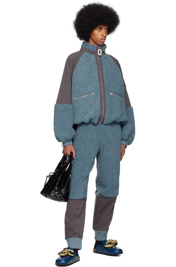 JW ANDERSON Blue & Gray Colorblock Jacket - Blue | Garmentory