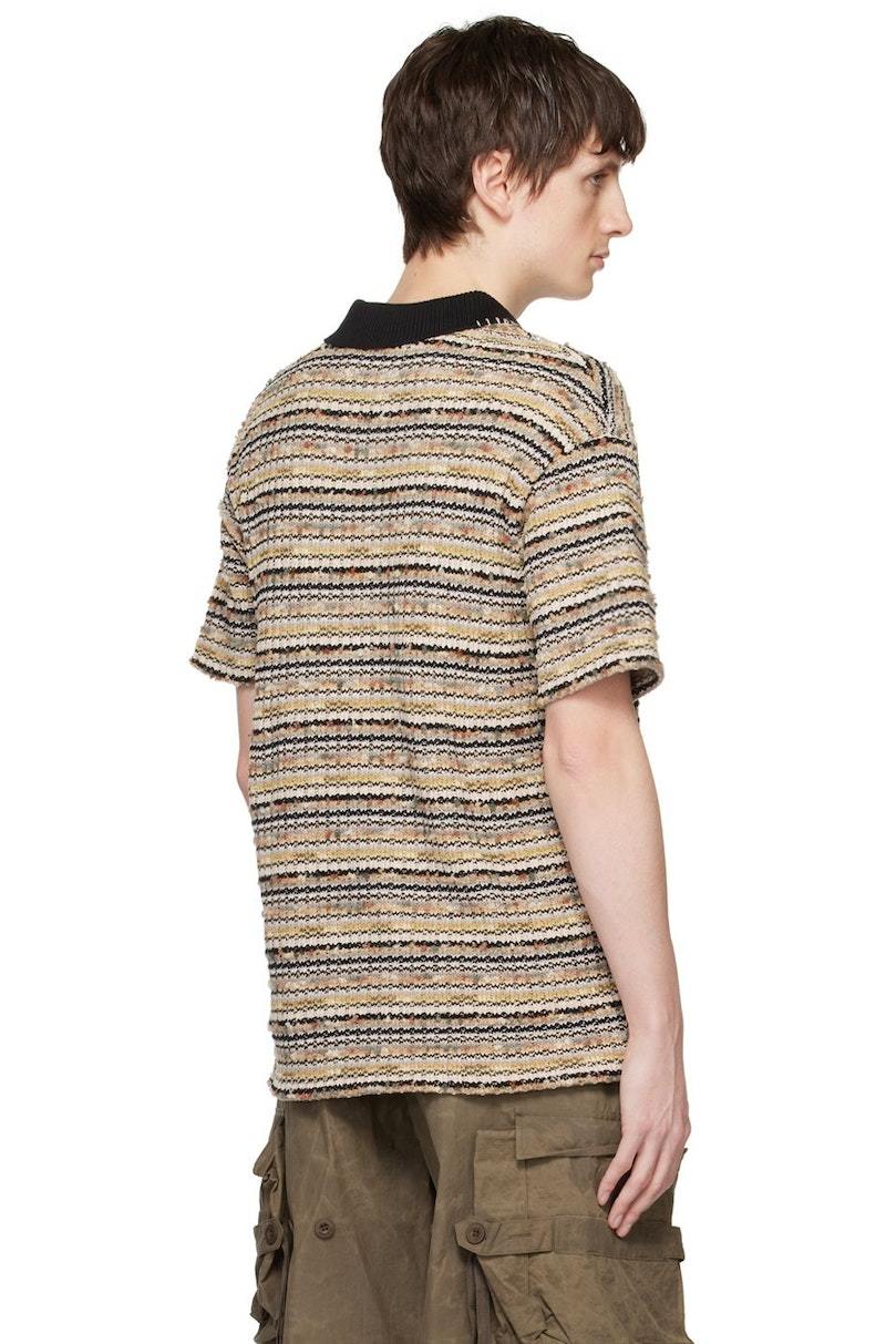 トップス 22AW Andersson Bell Burble Polo Andersson Bell Bubble Stripe Polo Shirt in Gray | SVD USA