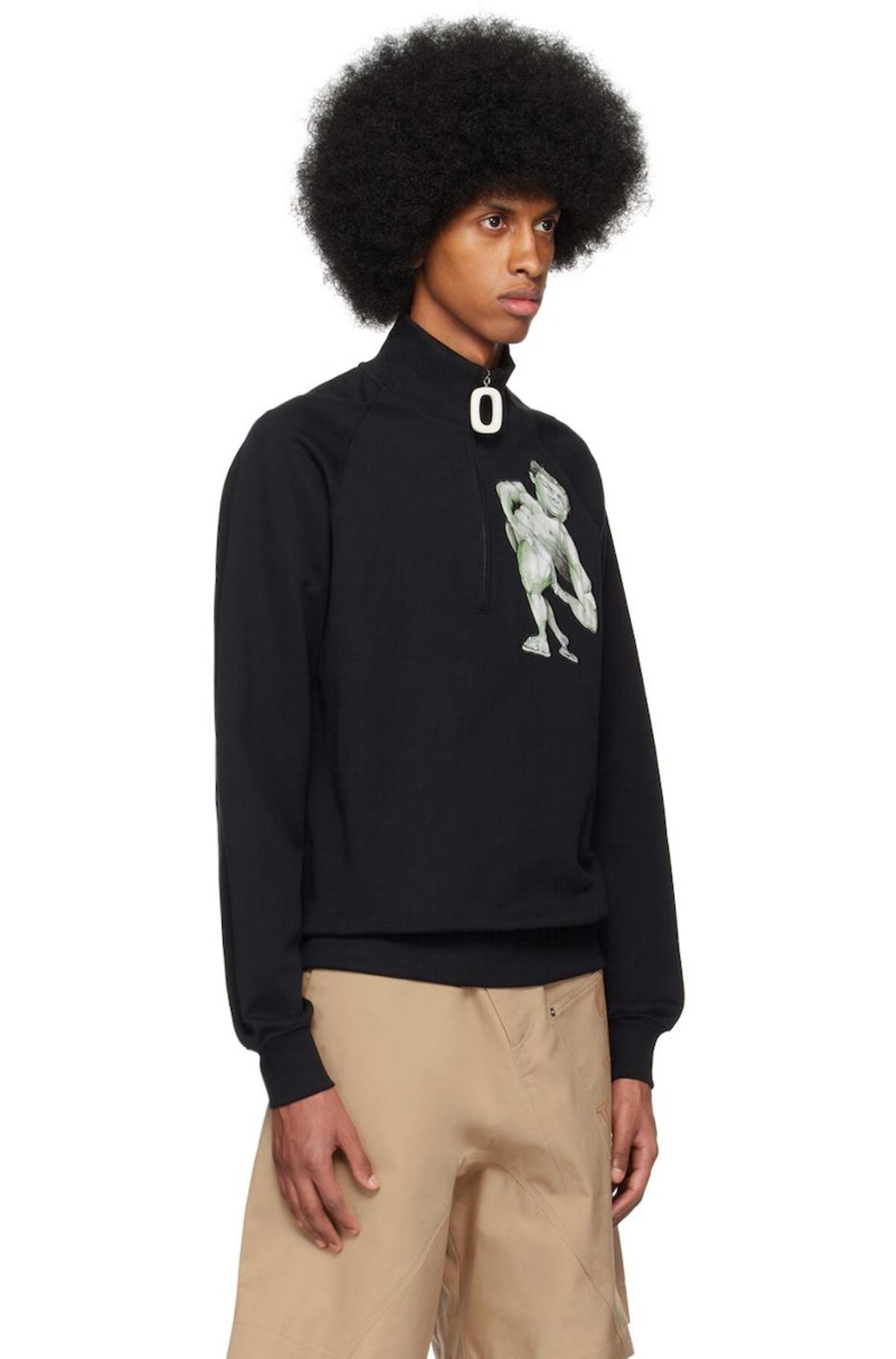 JW ANDERSON｜ (HALF ZIP SWEATSHIRT (JW0225-PG1632-905)) JW ANDERSON-HALF ZIP SWEATSHIRT-JW0225 PG1632 905 – Dope