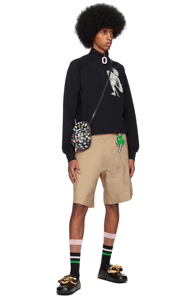 JW Anderson Black Half-Zip Sweater | Garmentory