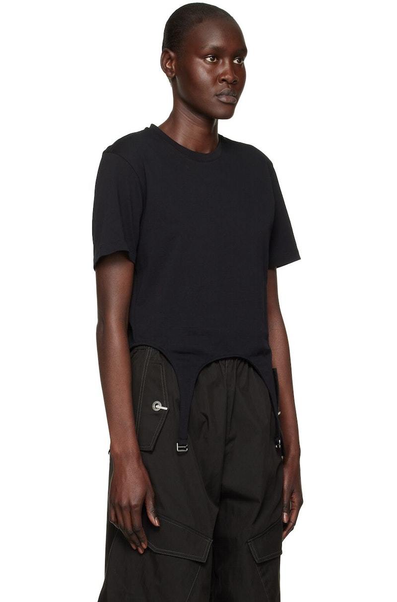 Dion Lee Garter T Shirt - Black | Garmentory Dion Lee Garter T Shirt - Black | Garmentory