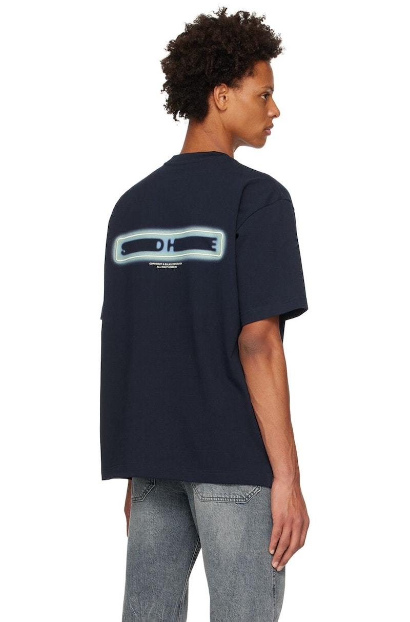 Solid Homme Navy Gradient T-Shirt | Garmentory